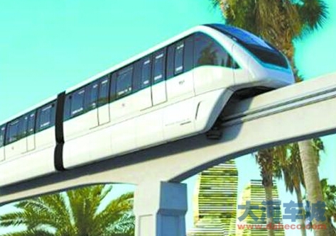 “空中小火车” 跨座式