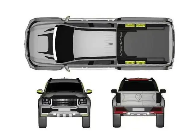 长城炮“赛博6X6”专利图
